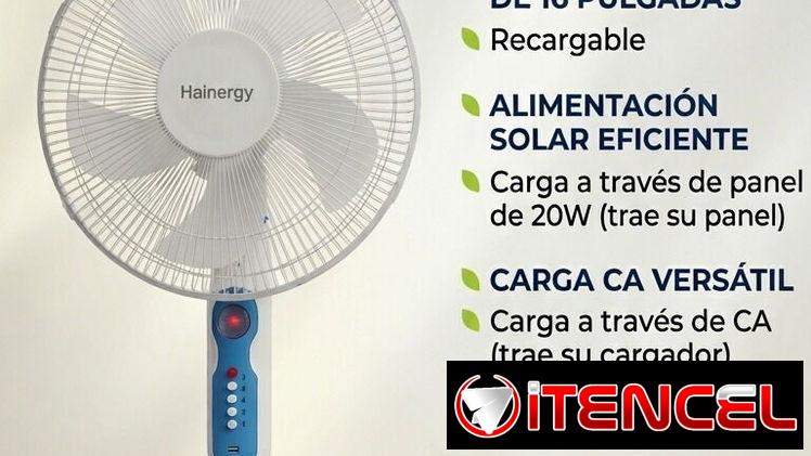 Ventilador recargable de pedestal