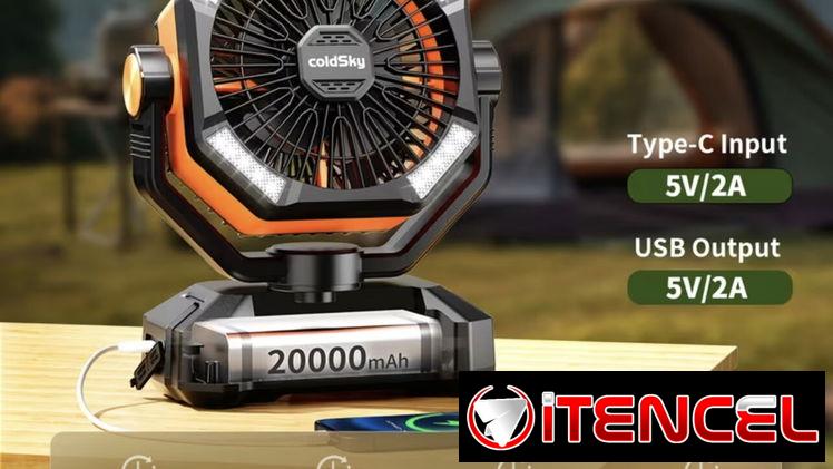 Ventilador recargable cold sky 20mil mAh