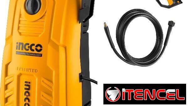 💦🚗 HIDROLAVADORA INGCO 1400W – 130 BAR, 5.5 L/min, AUTO STOP, RUEDAS – 100 USD