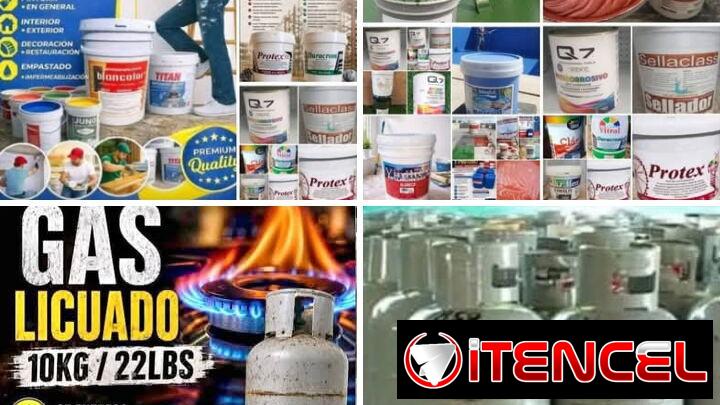 Pinturas para casas y gas licuado