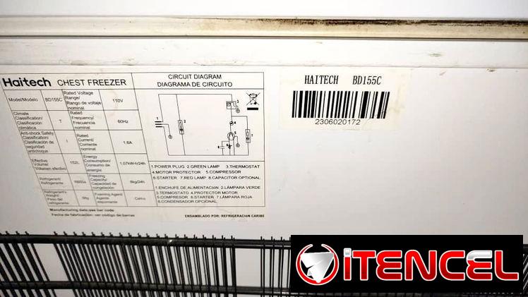 Congelador Horizontal – Nevera – HITECH 5.6 pies – 150USD