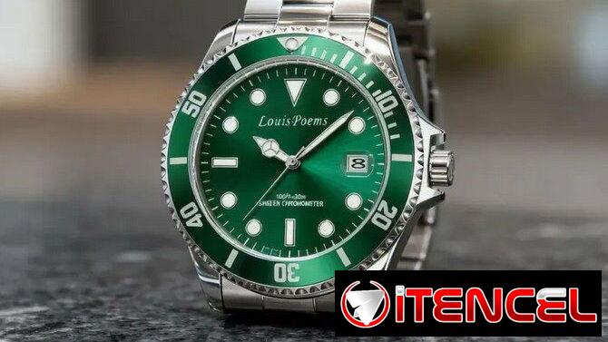 Reloj LouisPoems Green Submariner – Estilo Ejecutivo Deportivo | Accesorios | Nuevo | Garantía 5 | videojuegoshabana.com