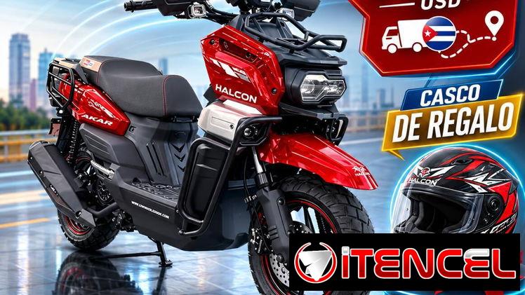Moto de combustión marca Halcón 150cc con casco de regalo ( Importadas de Panamá)