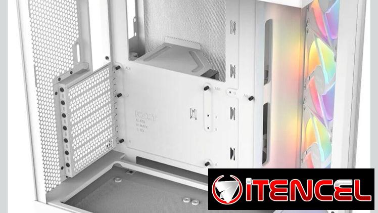 Chasis TIPO PECERA Y DOBLE CAMARA NZXT H6 FLOW RGB BLANCO SELLADO EN CAJA
