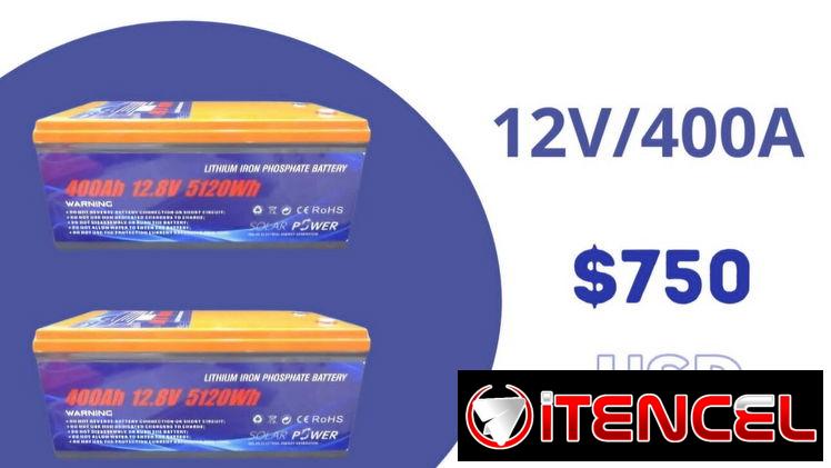 ⭕️ Batería de Litio 12V/400A
