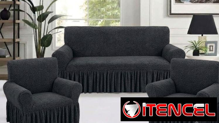 🛋️Forros elastizados para muebles 3+1+1  🏷️$45 usd  ✅Colores: ♥️🖤🩶🤎