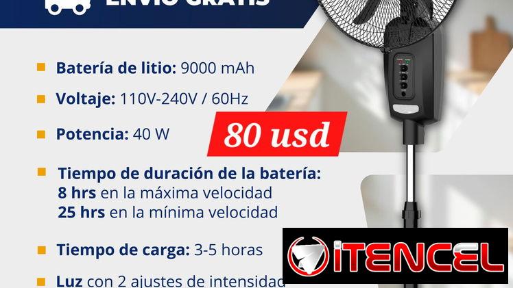 Ventilador recargable