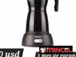 Cafeteras eléctricas marca Royal negras y rojas