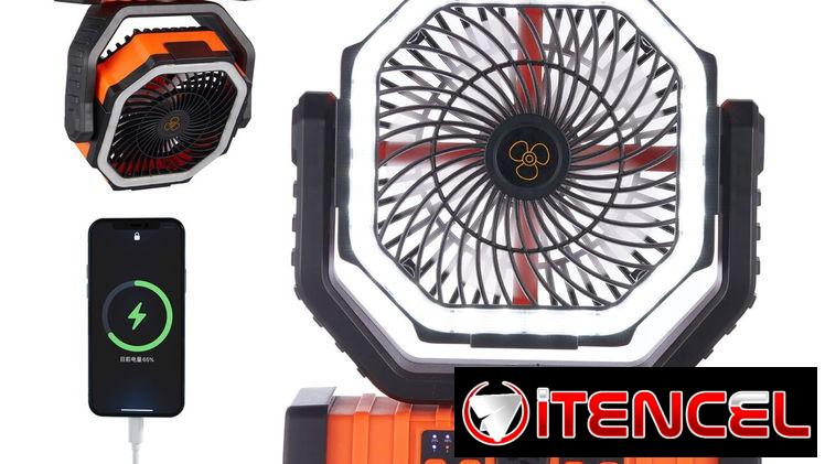 Ventilador recargable portátil 20000 mA. Nuevo en caja. Vedado