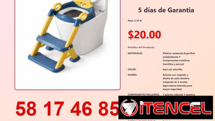 ESCALERA CON ASIENTO REDUCTOS DE INODORO INFANTIL