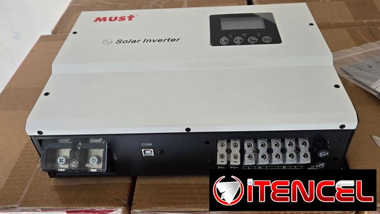 Inversor híbrido Must 3 en 1 de 1,5Kw (real)
