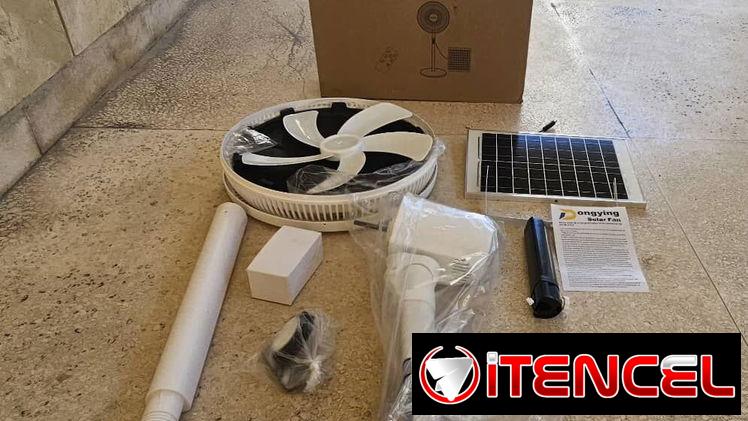 Ventilador con panel solar