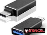 Adaptador Jack 3.5 mm y OTG metálicos para iPhone, Tipo C y V8 con diferentes salidas *Tienda Online*