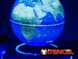 Globo terráqueo levitante.   60 usd  Gira completamente en el aire,,, Iluminado en azul brillante Trabaja con 110 y 220