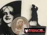 Discos de vinilos calados
