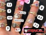 Joyas de oro, plata y acero inoxidable manillas pulsos anillos aretes argollas pircing cadenas anillos pandora dormilona