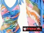 Juego/ Conjunto Traje de Baño. Enterizo y Falda. Estilo Veraniego y Colorido