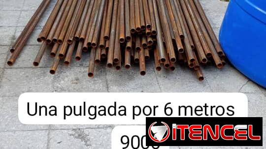 Tubos de pulgada, 6 metros de largo