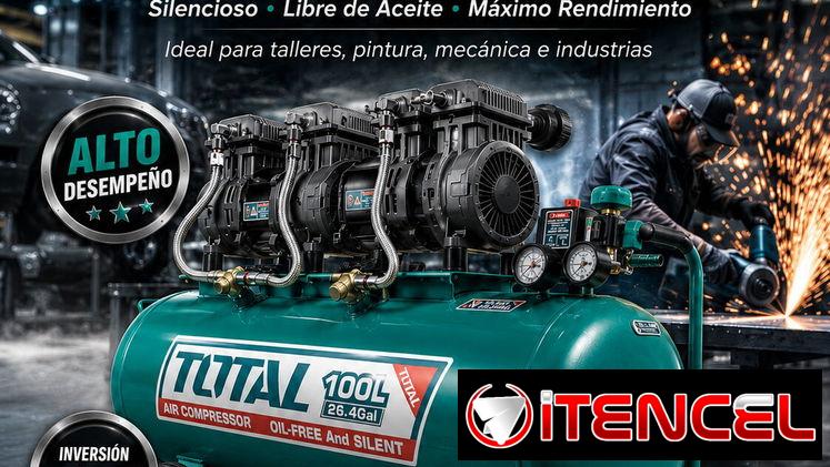 Compresor de Aire 100 Litros TOTAL