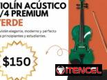 Violín Acústico 4/4 – Acabado Premium (Verde) | videojuegoshabana.com