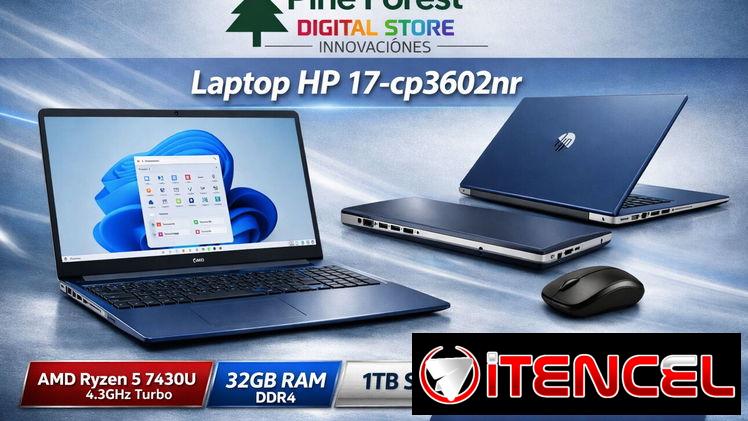 – Laptop Hp 17/ AMD Ryzen 5/32GB/1TB SSD