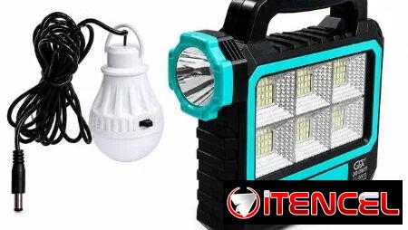 LÁMPARAS RECARGABLES CON BOMBILLO JA-2011A $22.00