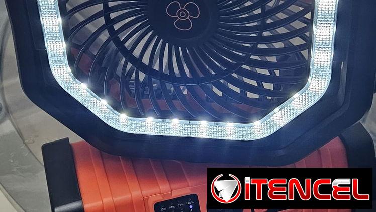 Ventilador Lampara Recargable
