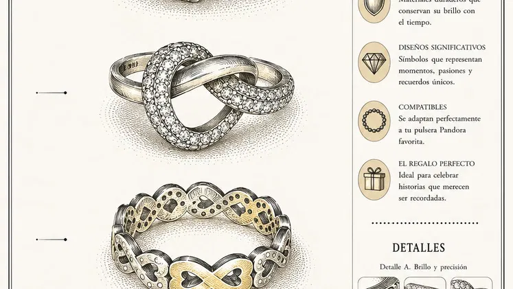 Anillos !!!REBAJA¡¡¡ antes 25, ahora 20. copia 1×1 Pandora plata 925