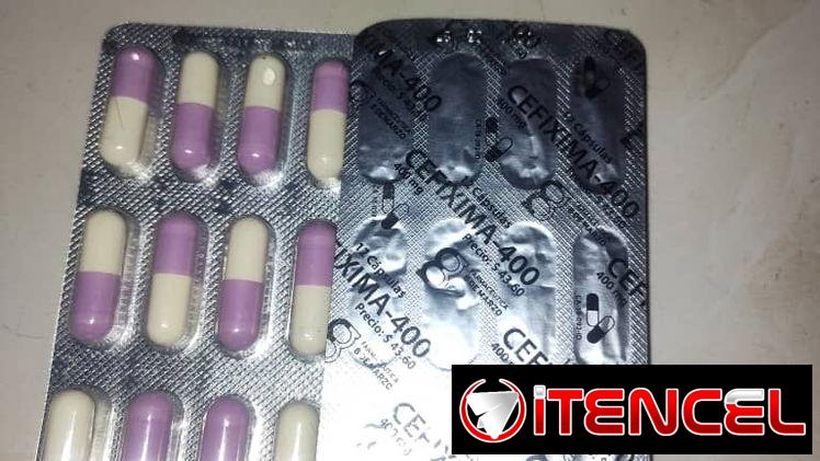 cefixima capsulas  12. Tabletas 400mg