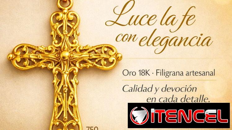 Dije oro 18, crucifijo