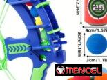 Lanzador de Disparo + Bolas, Arco y Flecha con Combo de Bolas, Juguete Familiar para Niños de Interior/Exterior