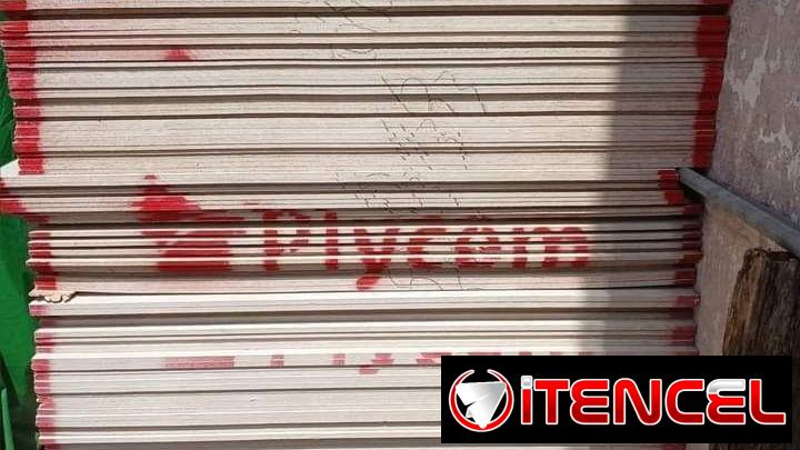 Plycem de 2.44 x 1.22 de 8 mm.. 14 mm y 20 mm