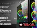 Chasis Gaming OCELOT (OGMC01) Cristal Templado Delante y Lateral, tres Fanes RGB, Nuevo a estrenar