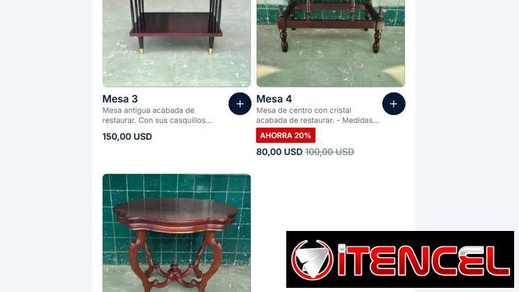 ⚜️ Variedad de mesas antiguas restauradas