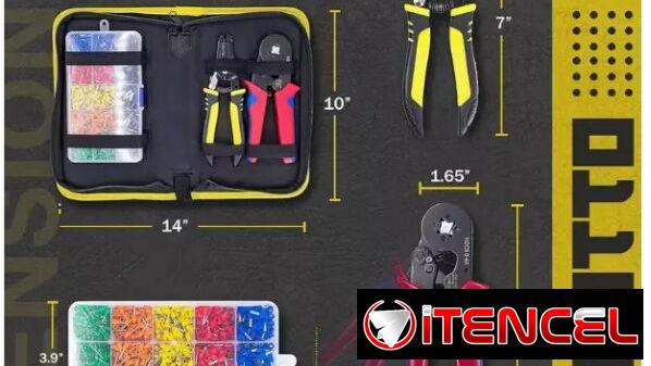 Kit para electricistas – Alicate Pelacables, Crimmpadora