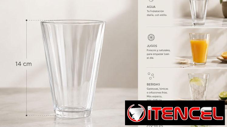 Set de vasos de cristal (3)