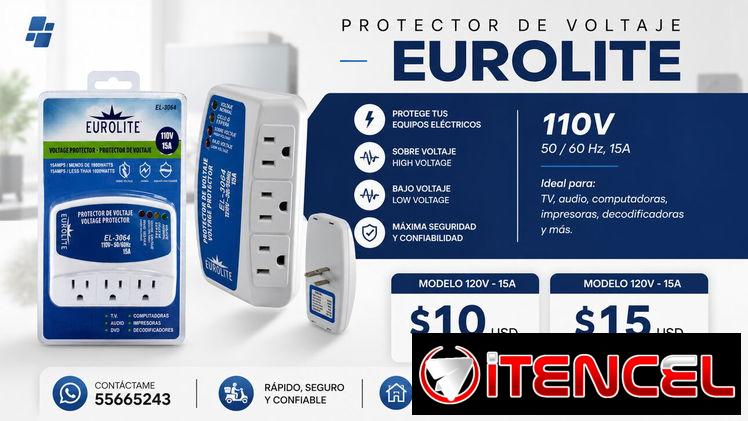 PROTECTORES DE VOLTAJE EUROLITE 110V Regulador de Voltaje