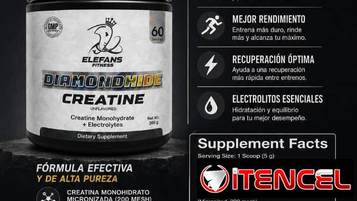 Creatina Monohidratada super micronizada+Electrolitos