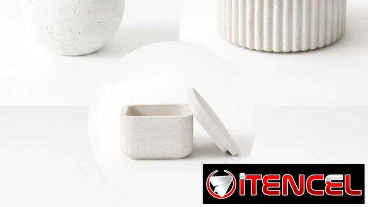 Piezas decorativas cemento / Velas de cera