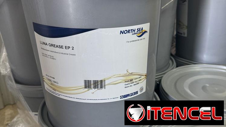 Cubeta de grasa EP2 marca North Sea Lubricants (NSL) marca holandesa de excelente calidad
