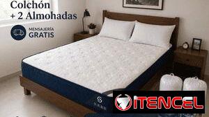 Colchones EDSMA:  Resortes ensacados, viscoelasticos,  capas de algodón más base 3 D. Originales del proveedor.