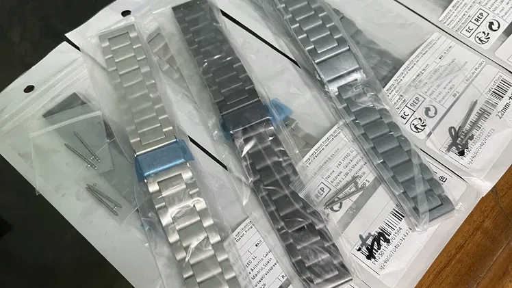 Manilla metálica eslabón tradicional para Smart Watch Galaxy!! Pin 20 y 22mm. Están Súper Buenas!!