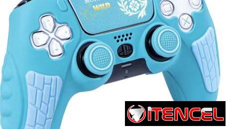 Funda de silicona para mando Dualsense PS5 + funda de joysticks + cubierta protectora del táctil