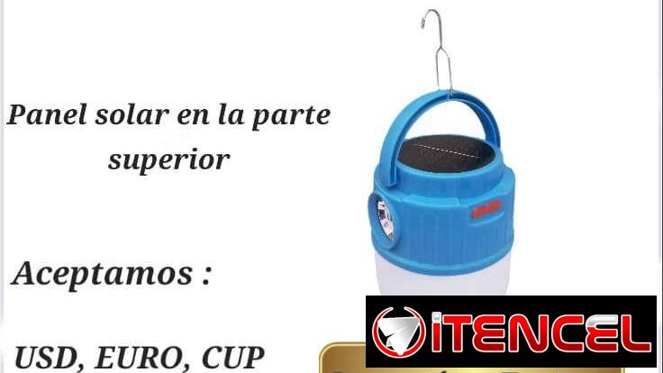 Lampara recargable solar