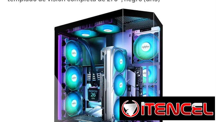 Chasis GAMING Pecera 270° Instalación de forma vertical