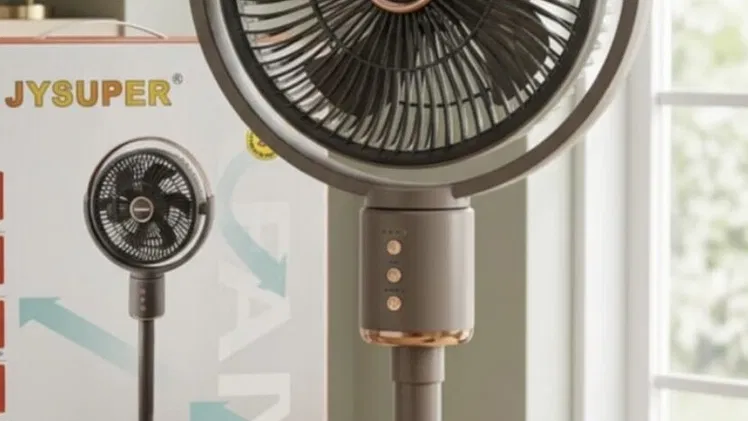 Ventilador recargable Jaysuper de 4 velocidades y ajustable a 3 tamaños de pedestal