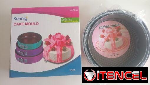 Set de 3 moldes para panetela 24, 26 y 28cm