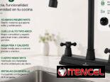 Grifo fregadero doble cuello cisne negro GP 1013 (CV)