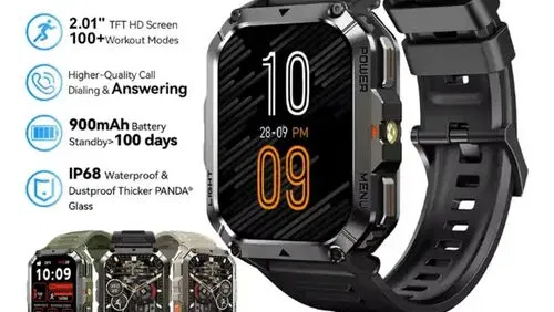 Smartwatch Blackview W70 PRO con batería de más de 30 días de duración, resistencia al agua de 10 metros