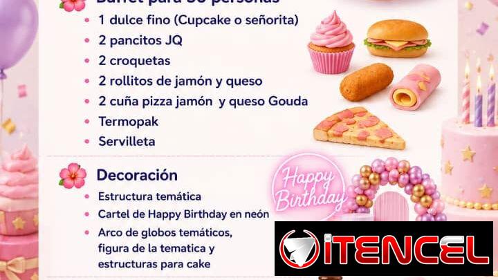 COMBOS DE CUMPLEAÑOS PARA NIÑOS